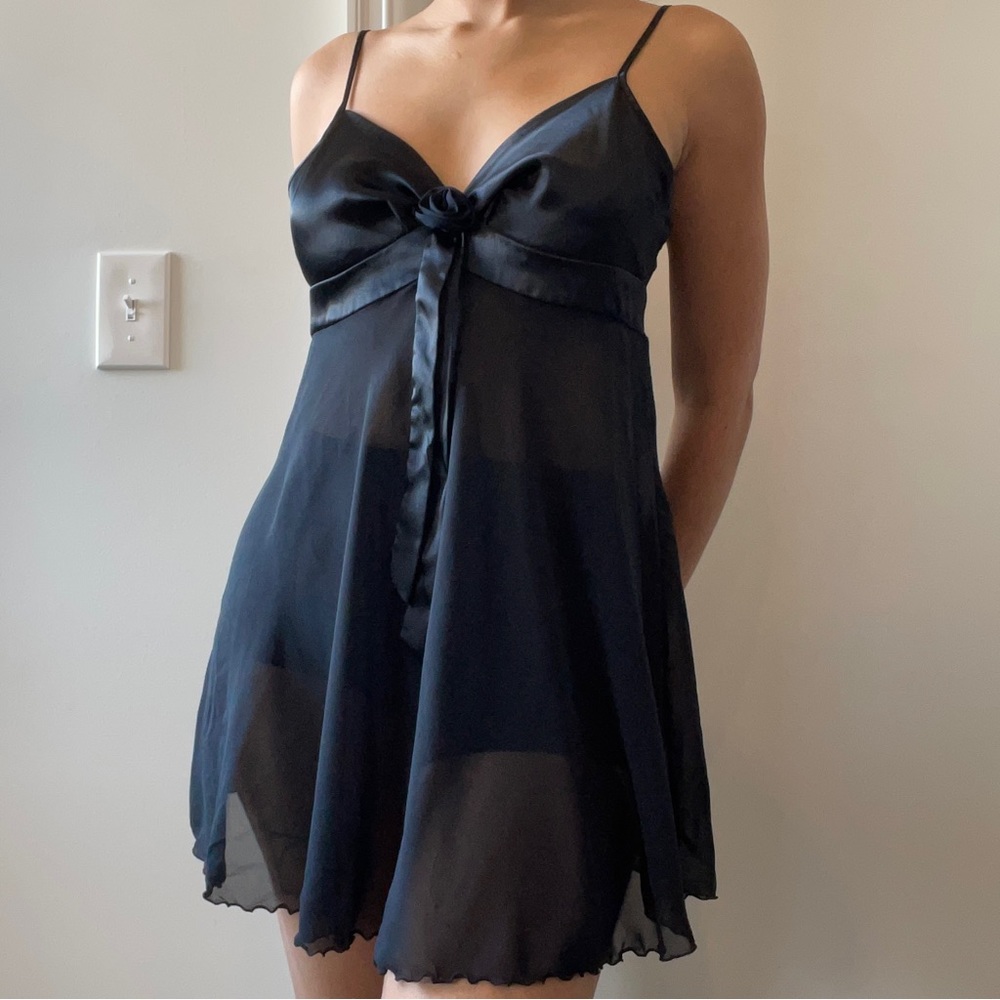 SOLD - Victoria’s Secret Black Sheer Dress